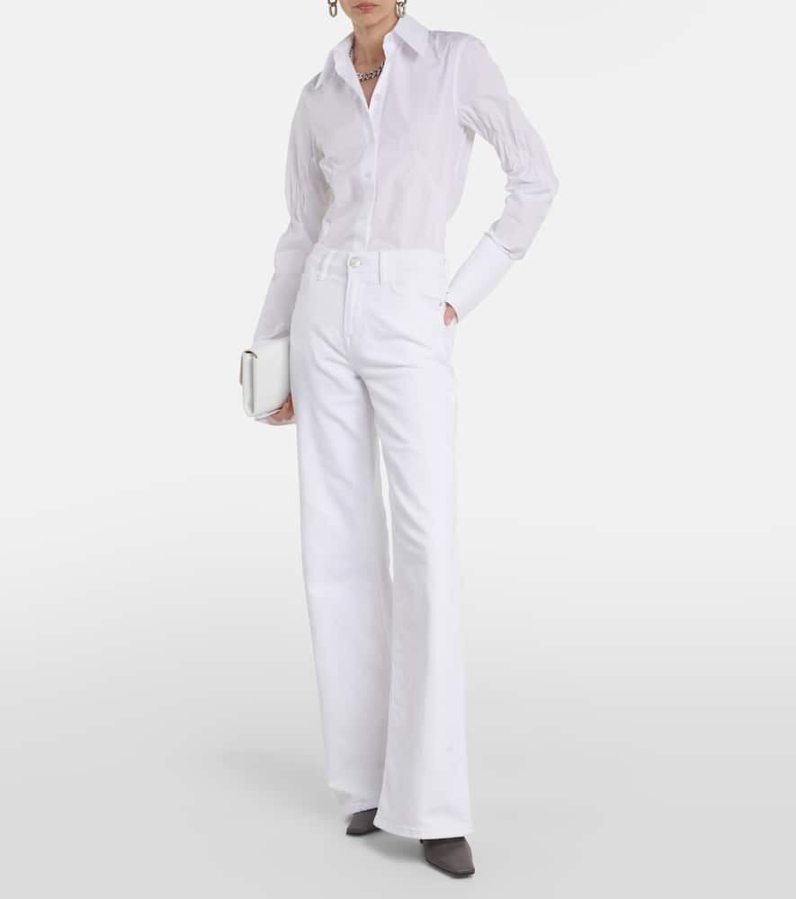 Le Slim Palazzo high-rise wide-leg jeans