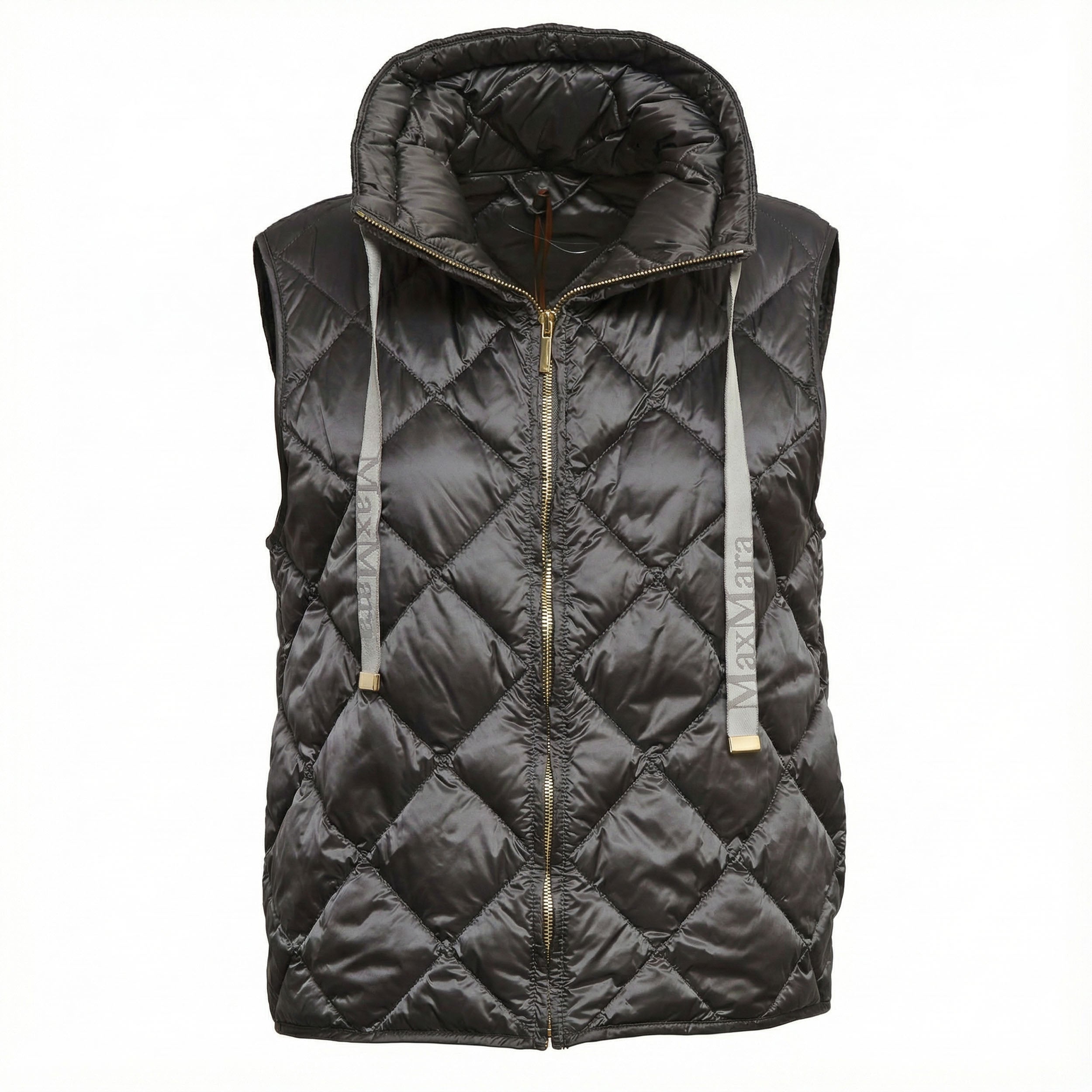 Quilted High Collar Vest for Women