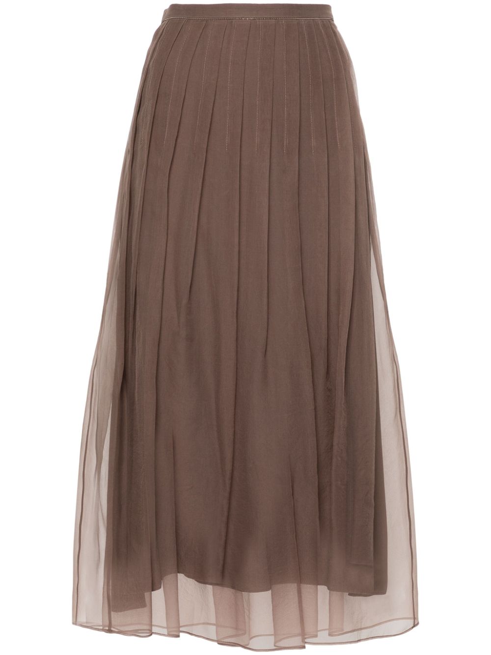 -Tulle Skirt Gonne Marrone-Donna