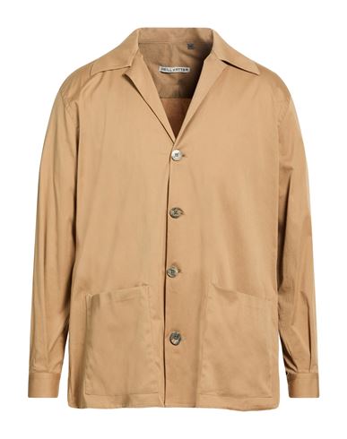 Man Shirt Camel Size L Cotton, Elastane
