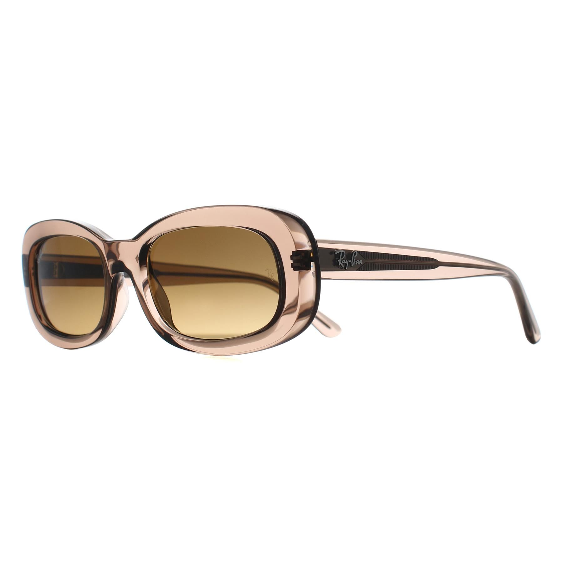 Ray-Ban Woman Sunglass RB2221 - Frame color: Transparent Beige, Lens color: Gradient Brown Polarized