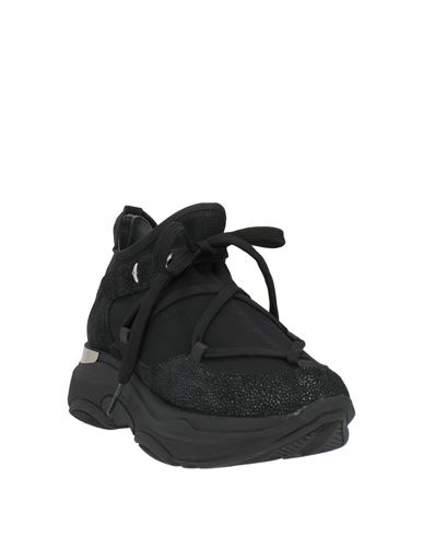 Woman Sneakers Black Size 6 Textile fibers, Leather