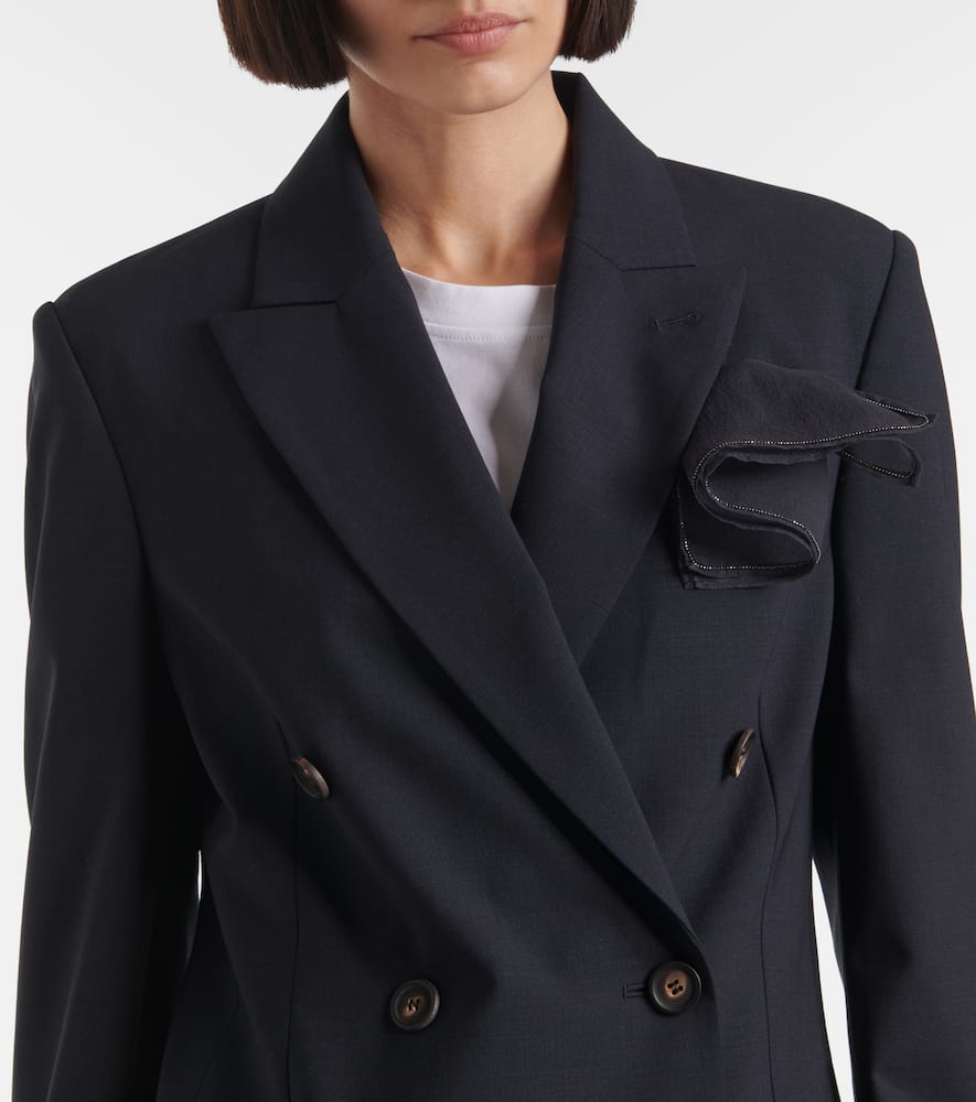 Wool-blend blazer