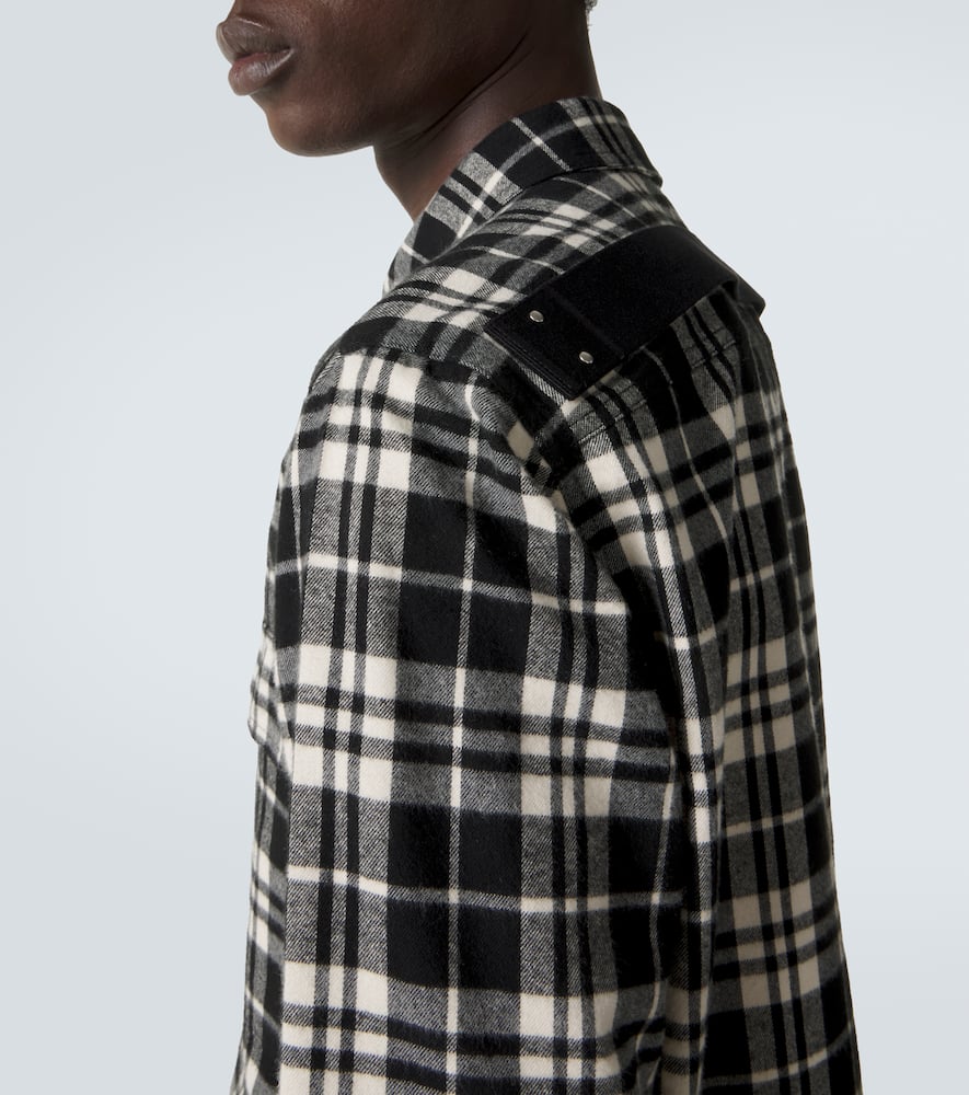 Temple plaid cotton overshirt