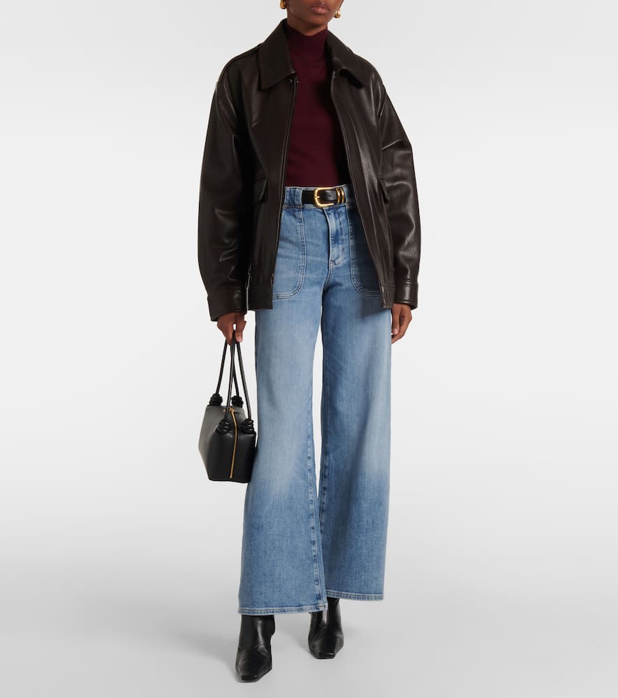 Modern Pocket high-rise wide-leg jeans