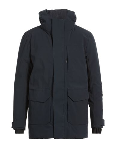 Man Jacket Midnight blue Size L Polyester, Elastane
