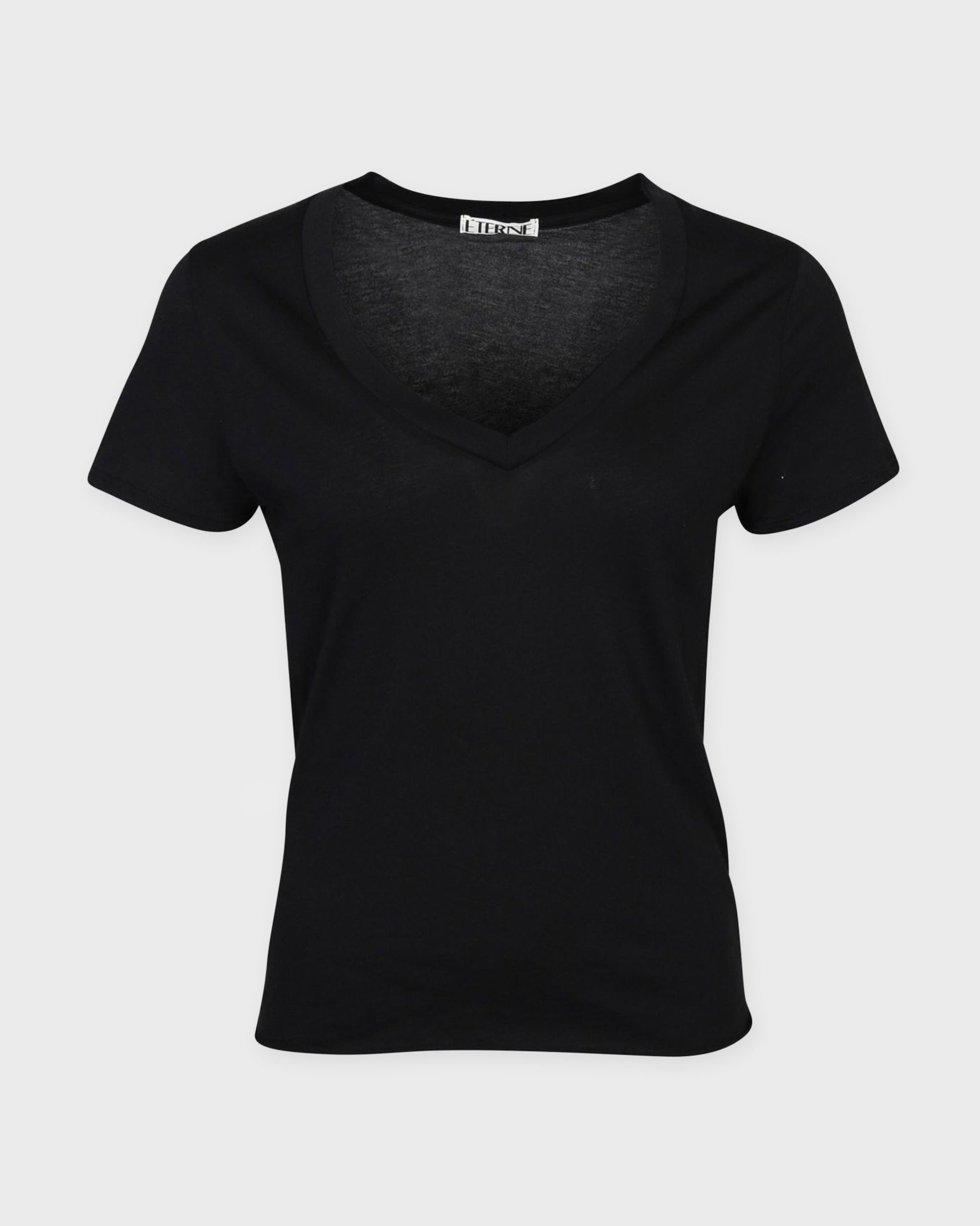 Éterne Top V-Neck T-Shirt Black