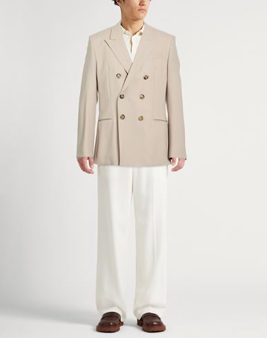 Man Blazer Beige Size 38 Virgin Wool