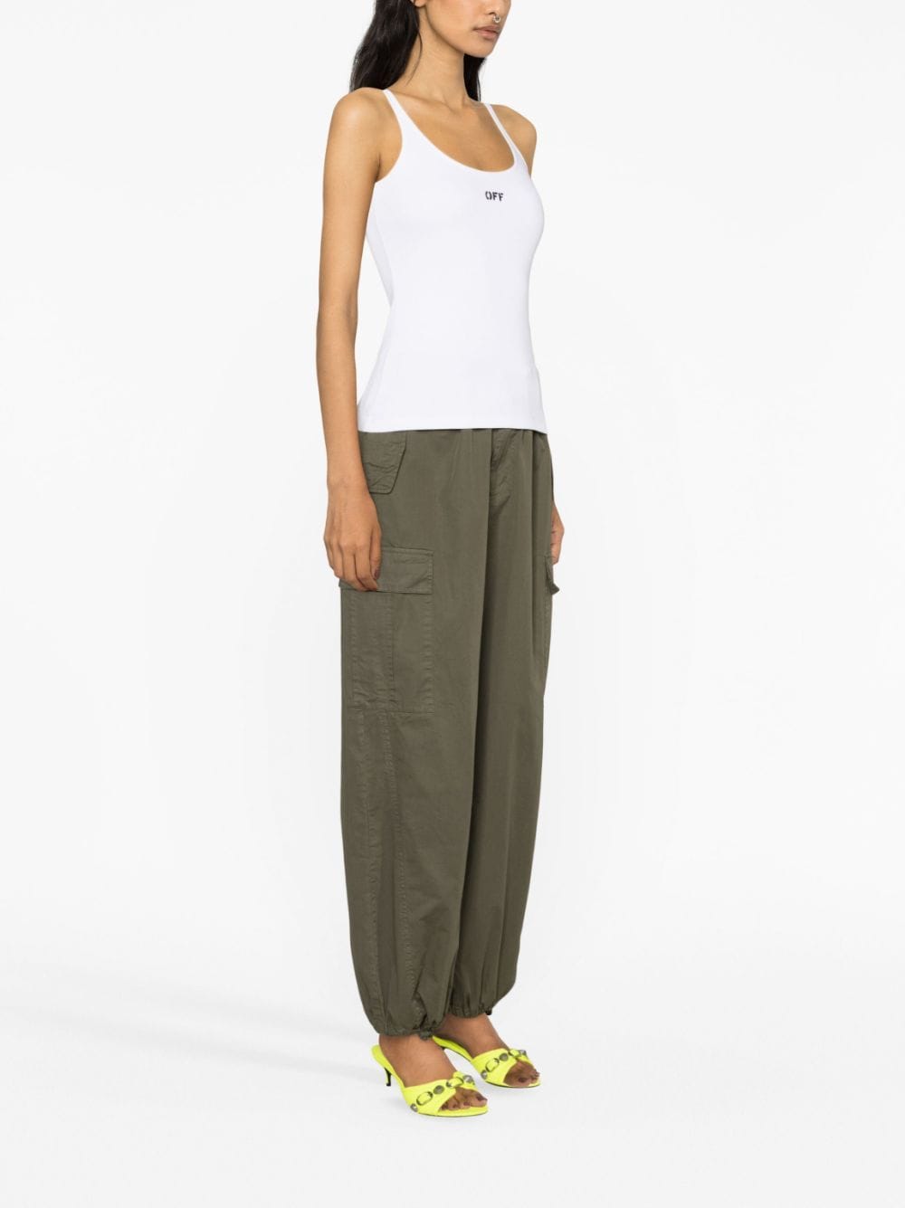 Off Stamp stretch-cotton tank top