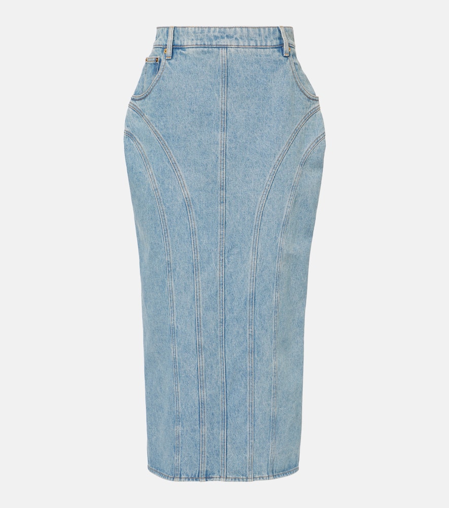 Nina Ricci Denim midi skirt