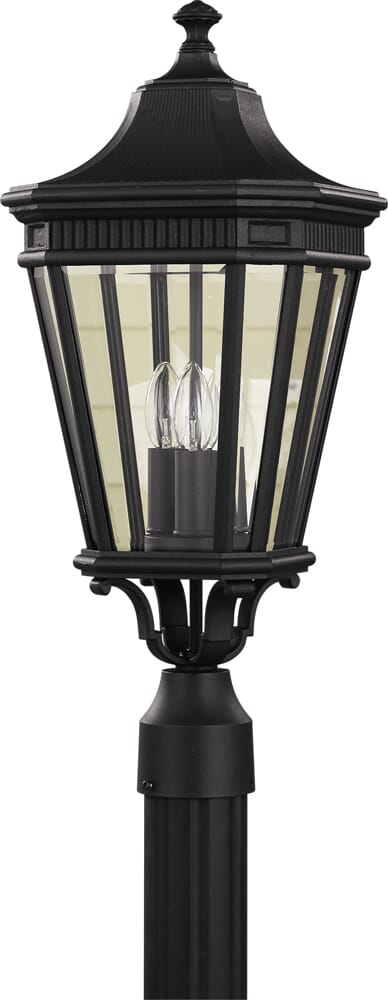 Generation Lighting Cotswold Lane Collection 10" Outdoor Lantern in Black Finish