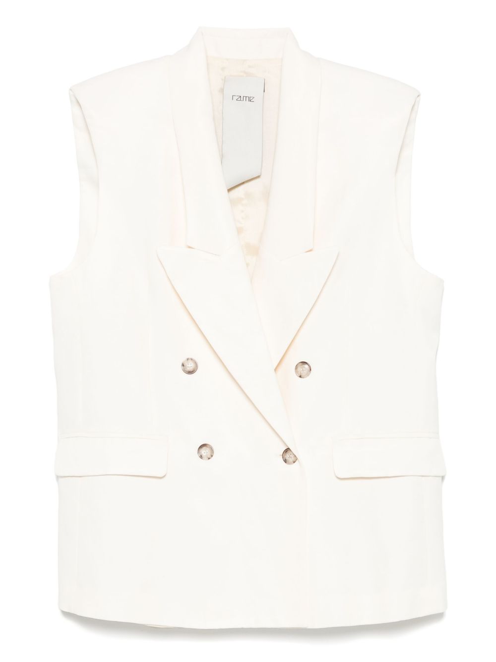 RAME sleeveless blazer - White