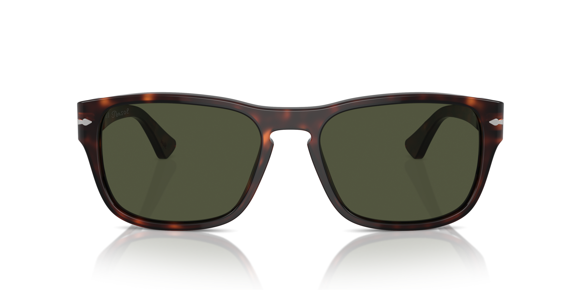 Persol Unisex Persol PO3341S 24/31 Sunglasses Acetate Turtle Green Pillow Norma