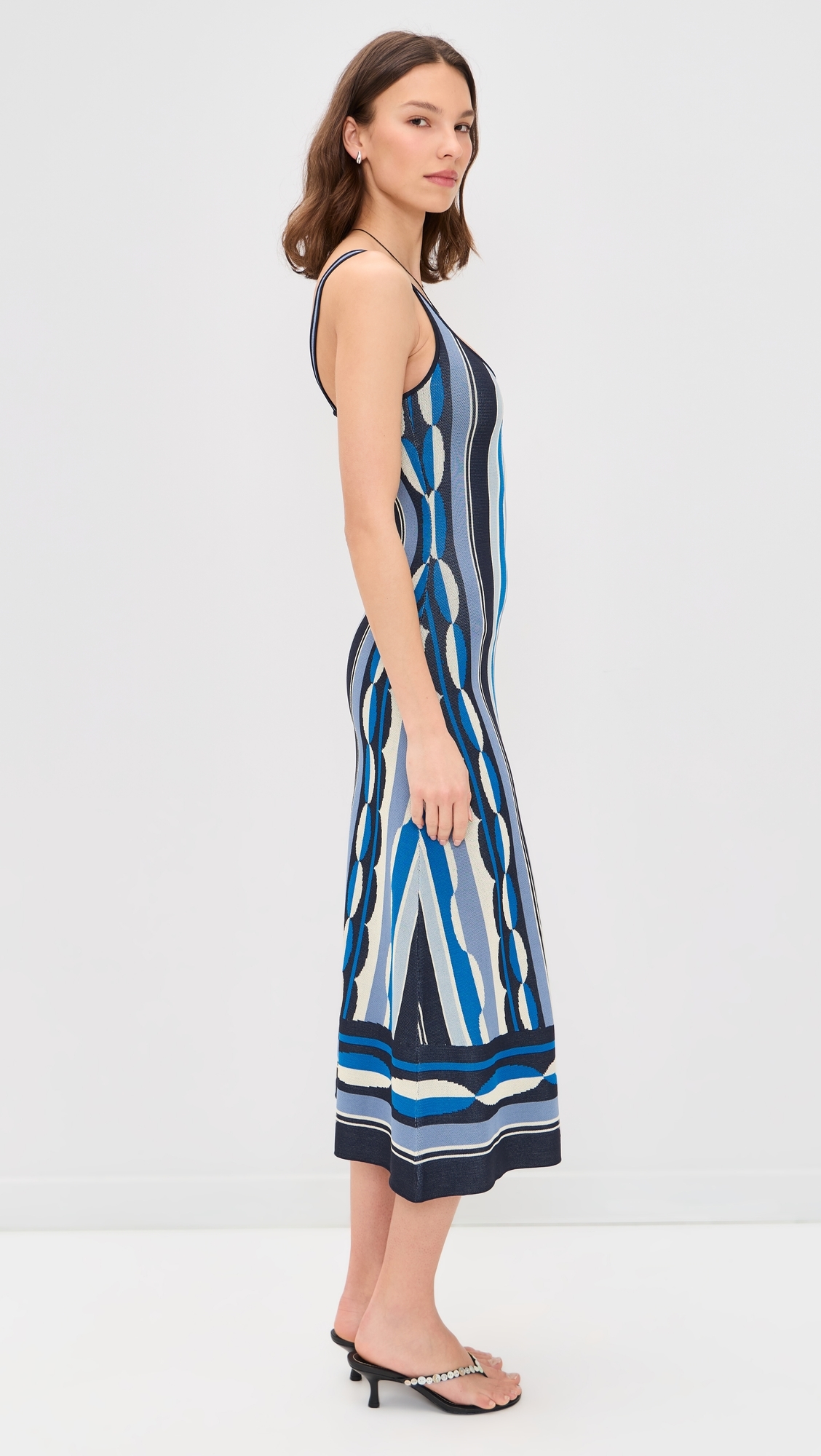 Tali Dress Geo Stripe Knit