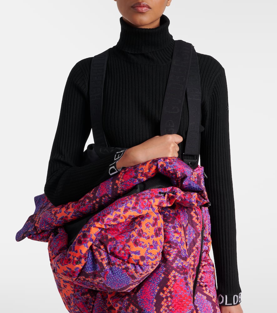 Lucinda animal-print down ski jacket
