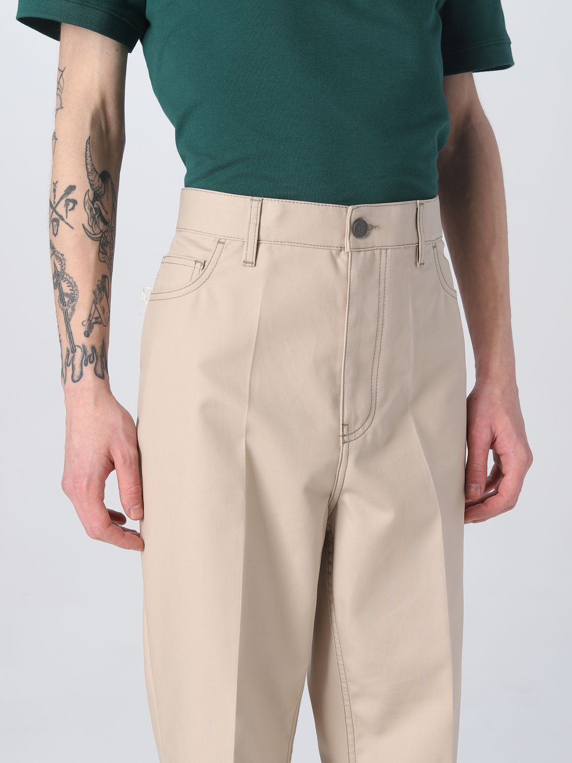 Pants Men color Beige