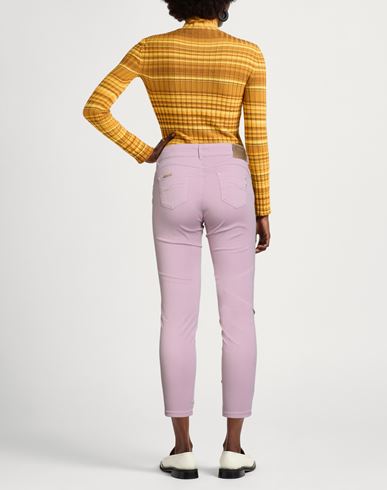 Woman Pants Antique rose Size 28 Cotton, Elastane