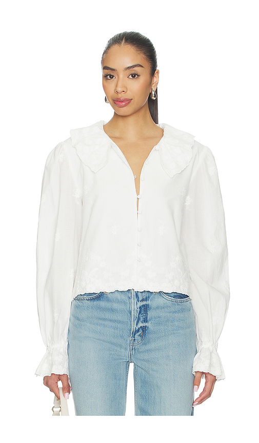 Stone Cold Fox x REVOLVE Abigail Top in White. L. Also in M, S, XL