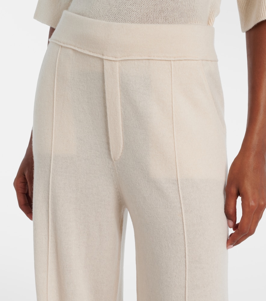Wool and cashmere wide-leg pants