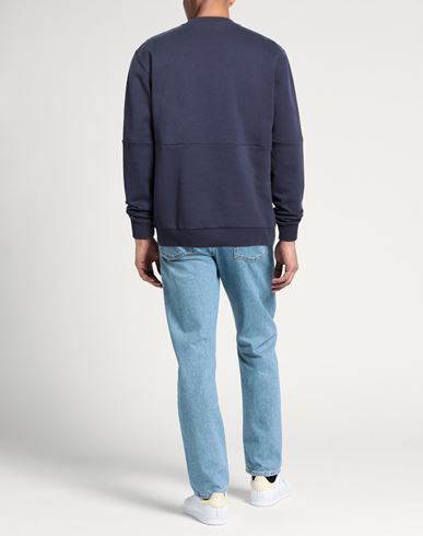 Man Sweatshirt Navy Size 3XL Cotton, Polyester, Elastane