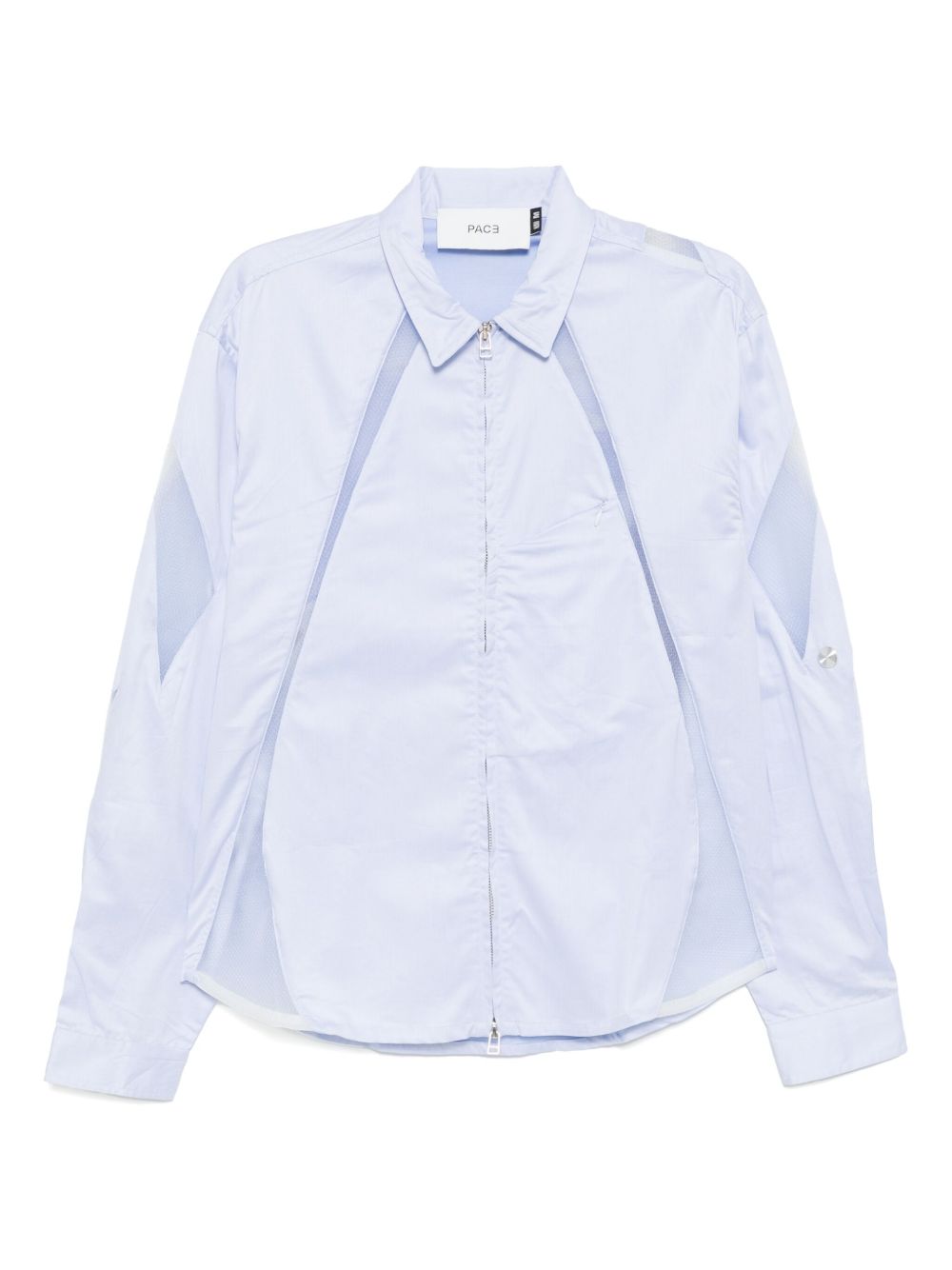 Zip-up shirt jacket - Blue