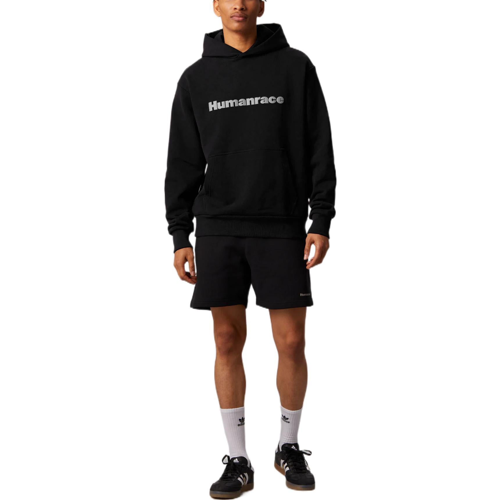 X Pharrell Humanrace Logo Hoodie 'Black'