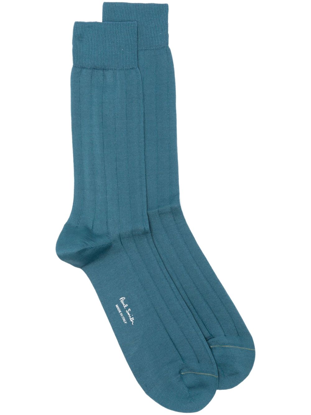 Wide-ribbed socks - Brown