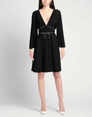 Woman Mini dress Black Size 6 Polyester