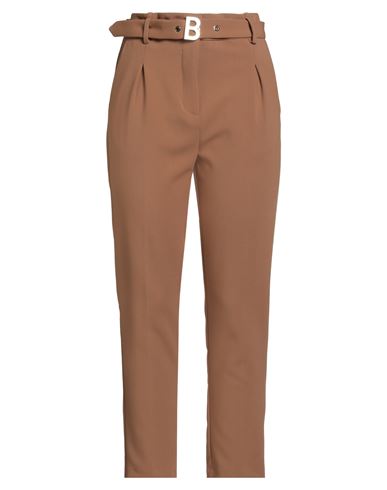 Woman Pants Camel Size 10 Polyester, Viscose, Elastane