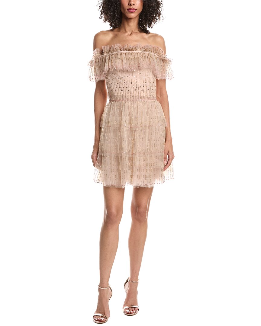 Tulle Silk-Blend Mini Dress