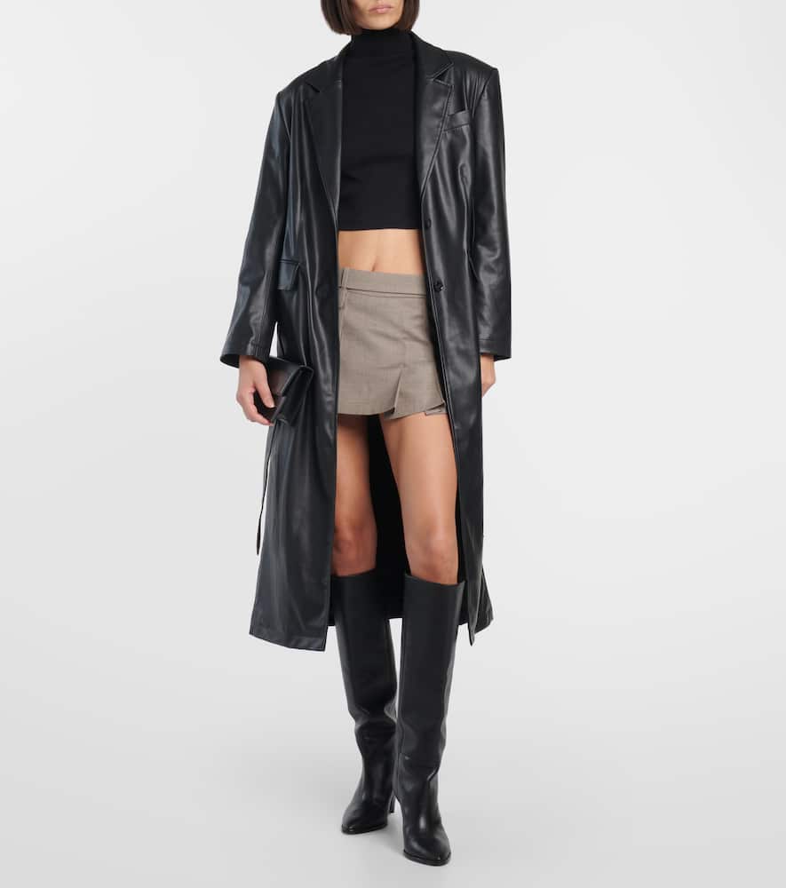 X EmRata Kathryn turtleneck cropped top