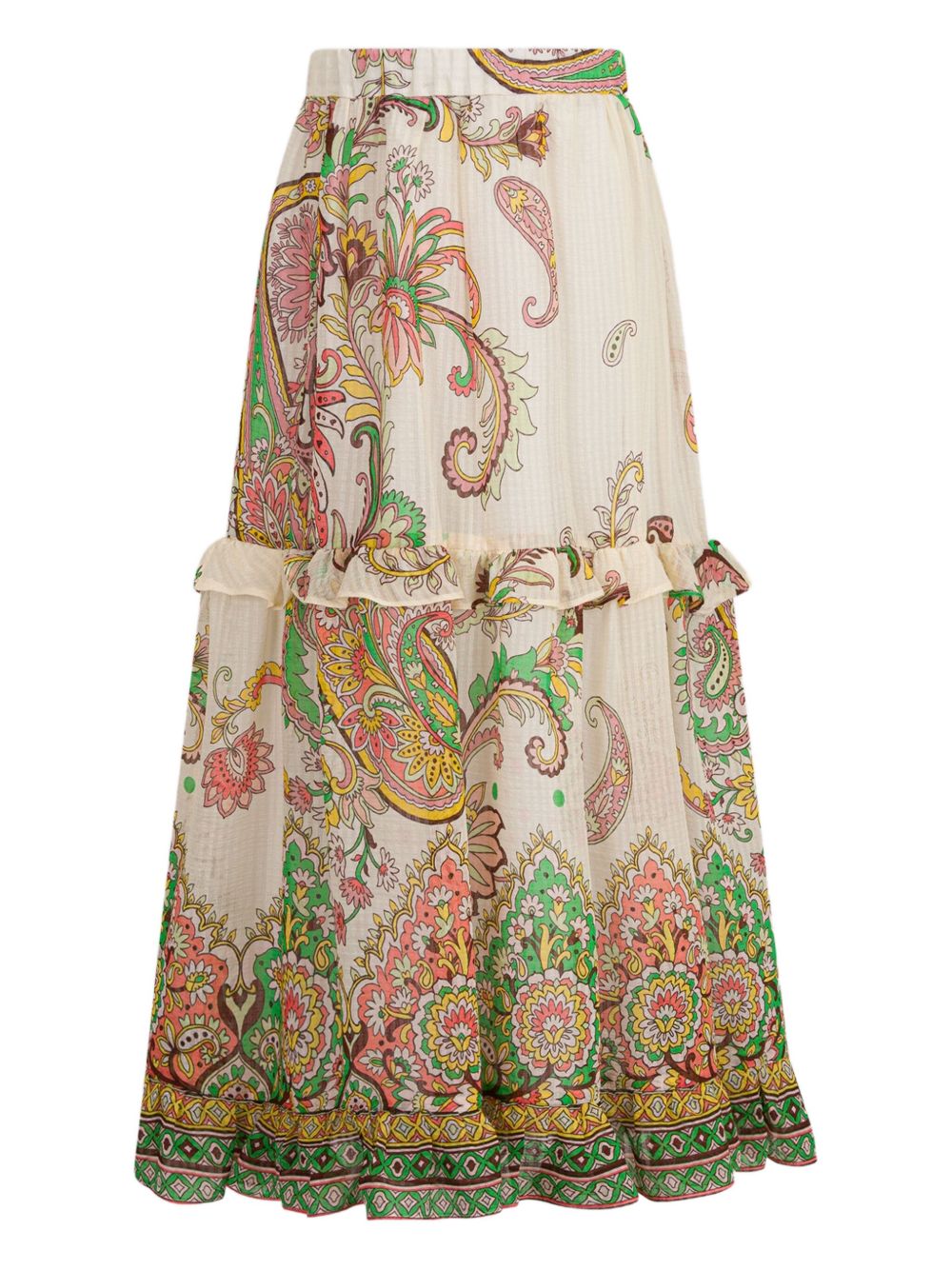 ETRO KIDS cotton-silk skirt - White