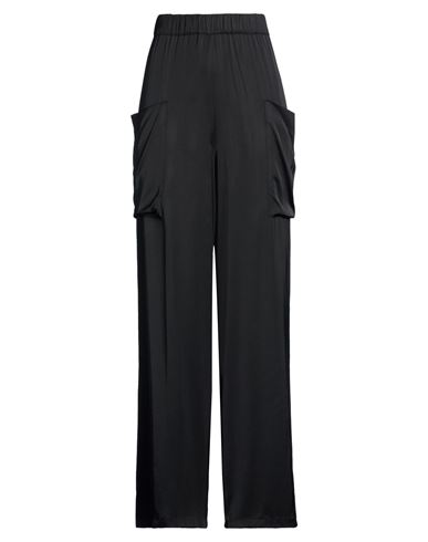 Woman Pants Black Size 8 Viscose, Rayon