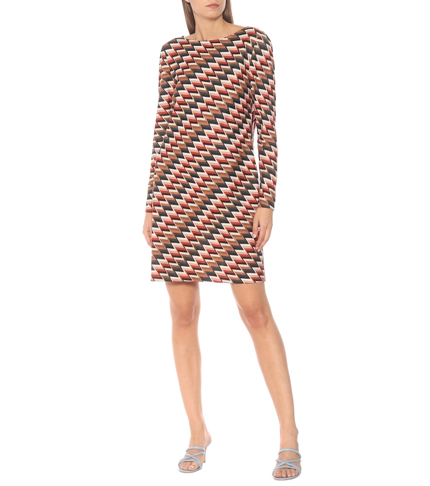 Zigzag knit dress