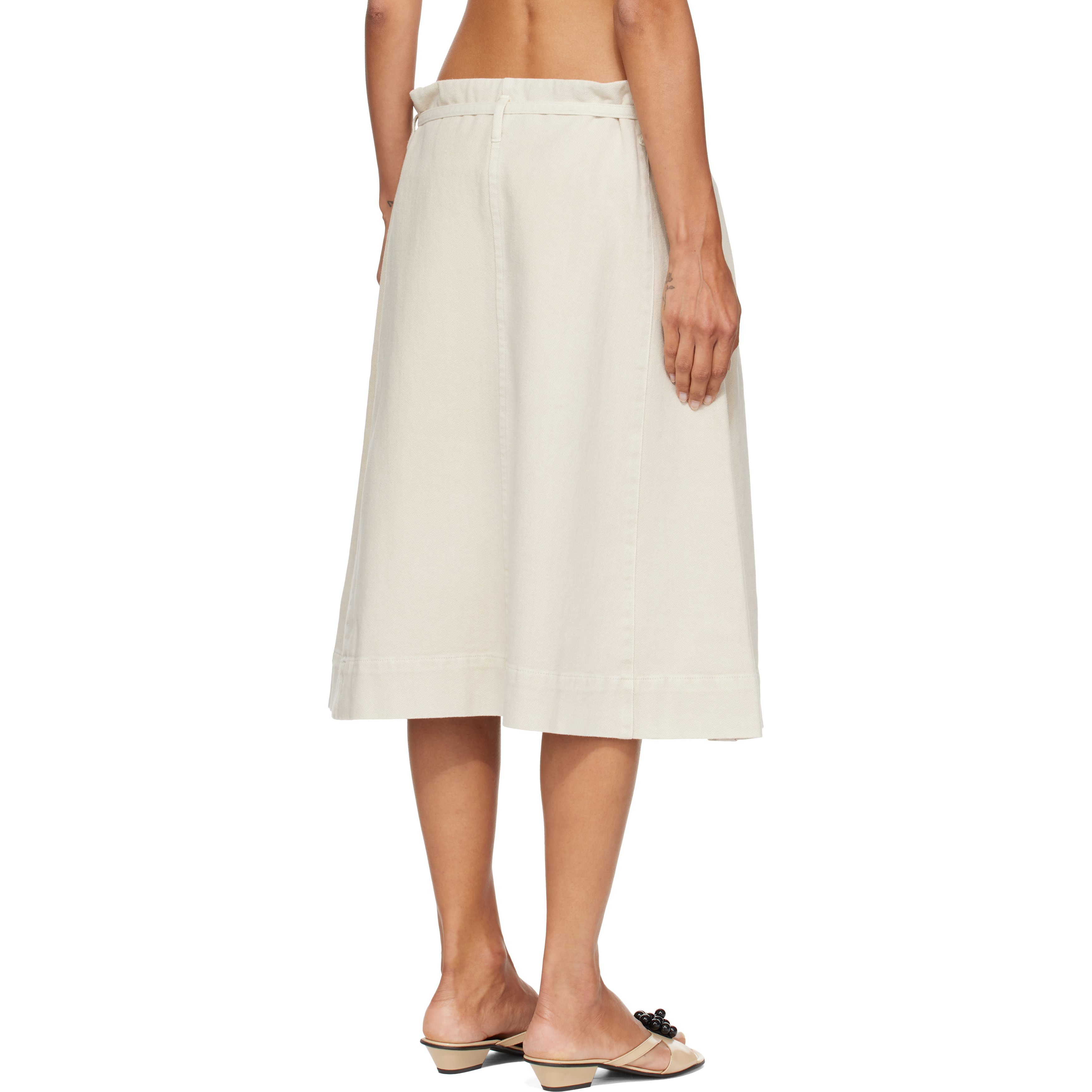 Off-White Kate Denim Midi Skirt