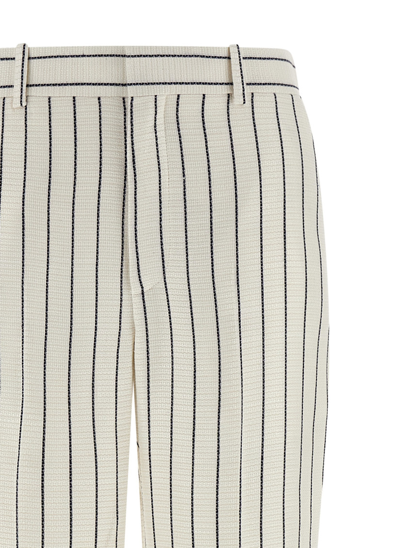Striped Pants White