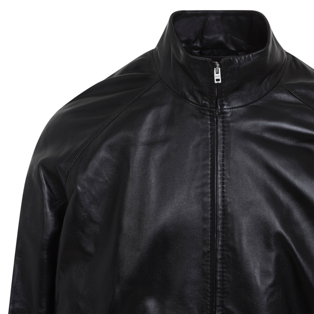 Black Mock Collar Jacket