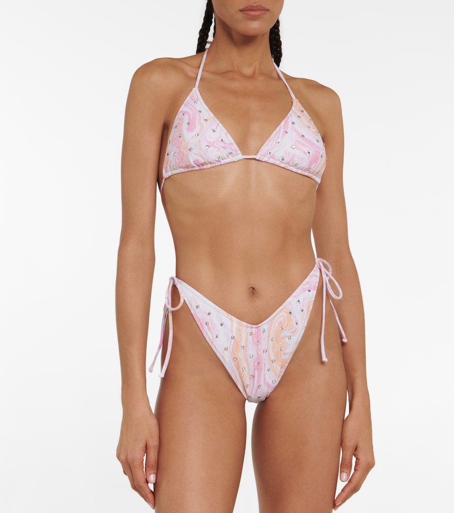 Exclusive to Mytheresa - Susan embellished bikini top