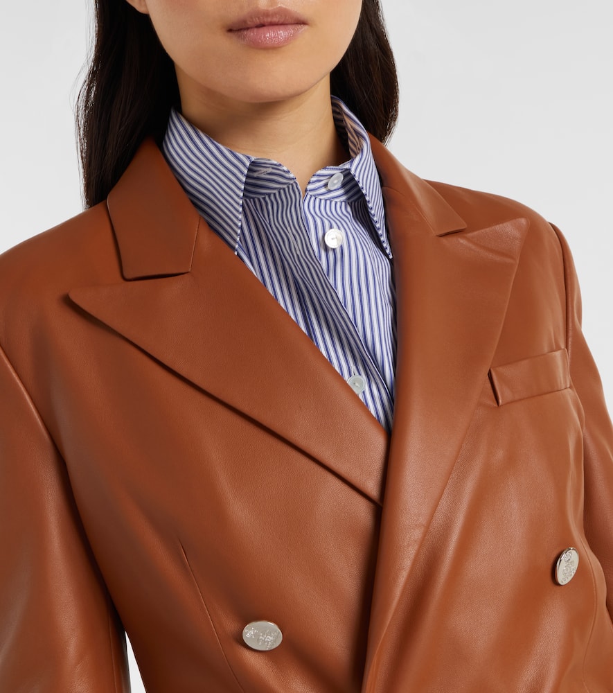 Camden leather blazer