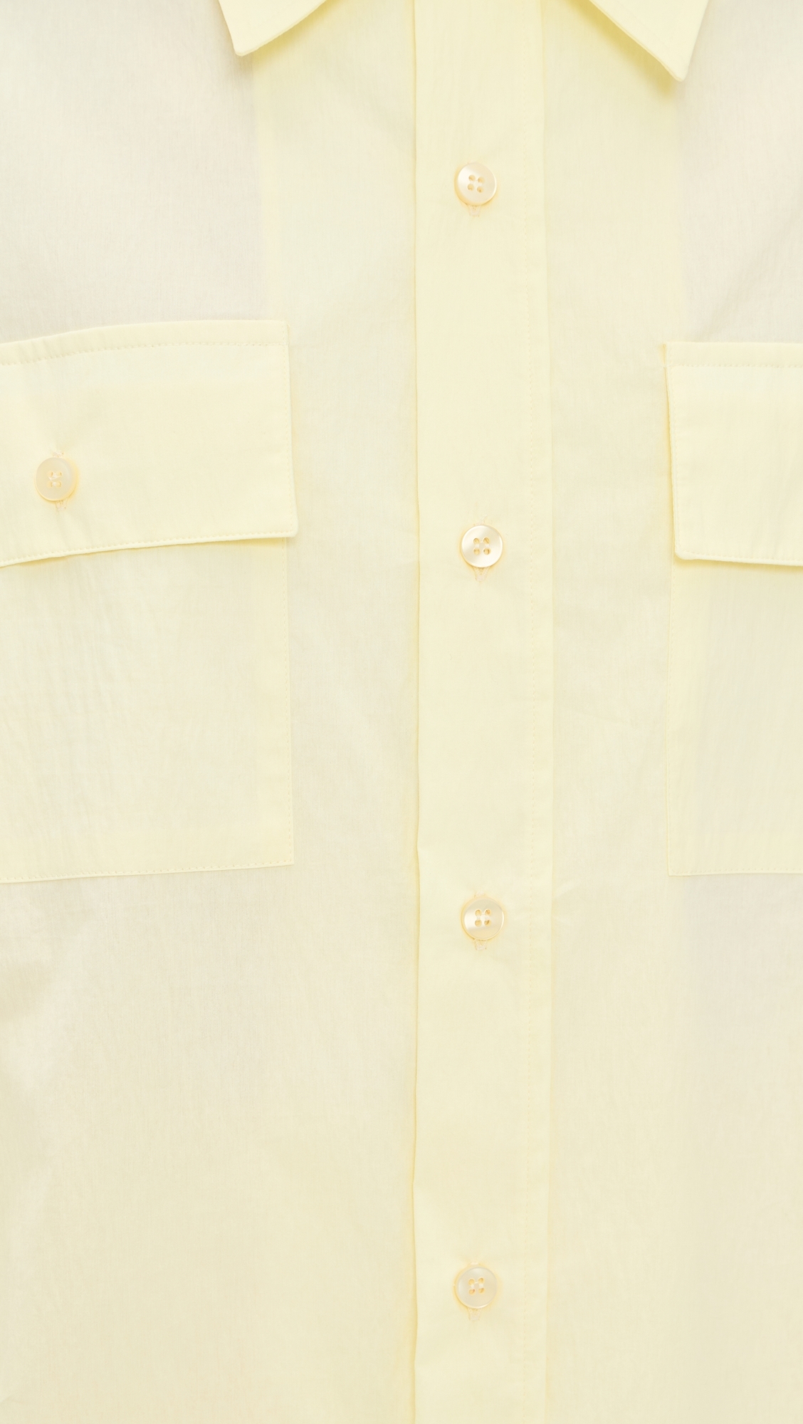 Daria Crinkled Effect Shirt Light Yellow
