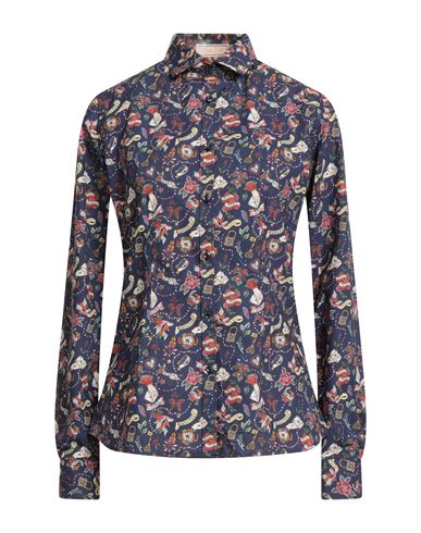 Woman Shirt Blue Size 6 Cotton