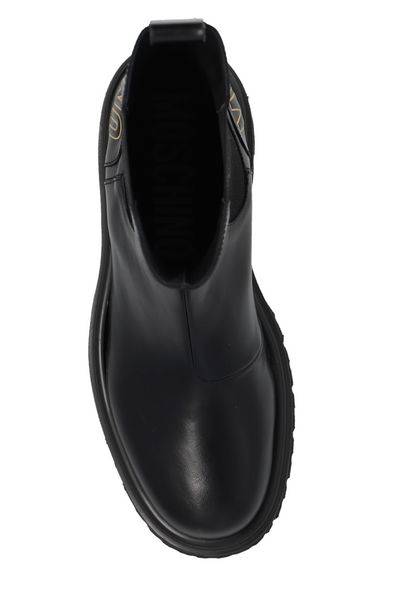 Moschino Logo Lettering Chelsea Ankle Boots