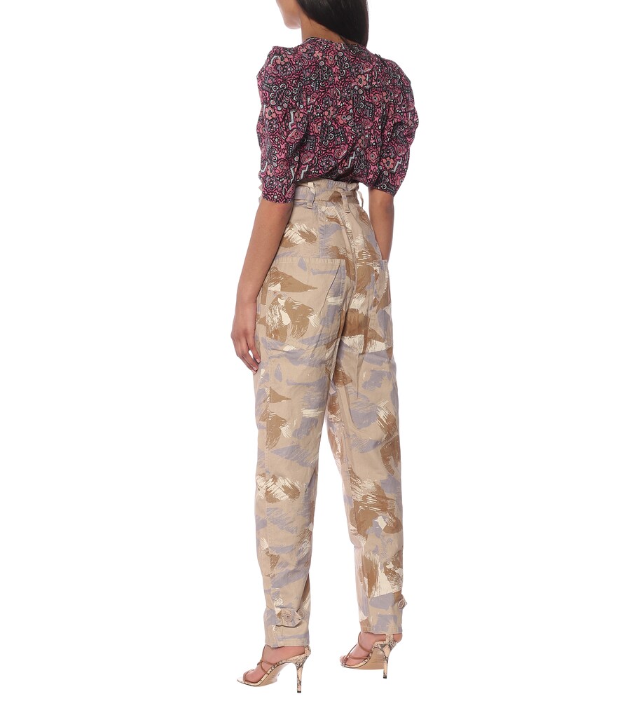 Exclusive to Mytheresa - Iona high-rise cotton-blend pants