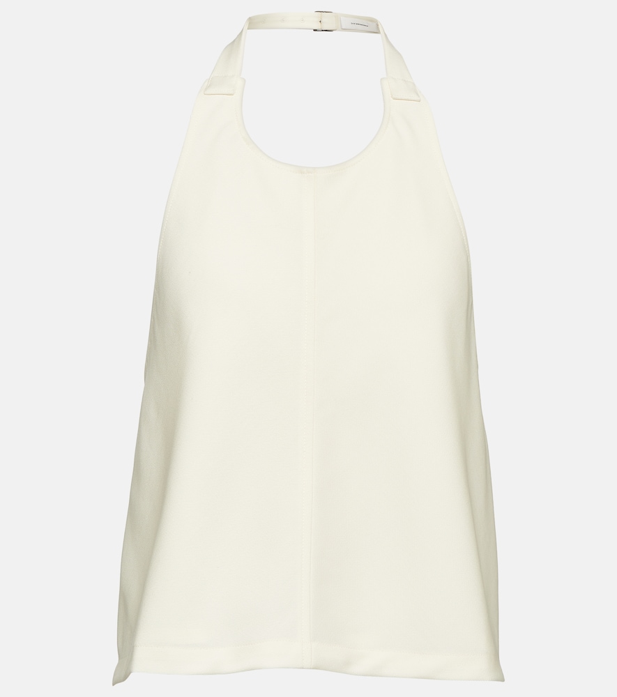 Halterneck wool top