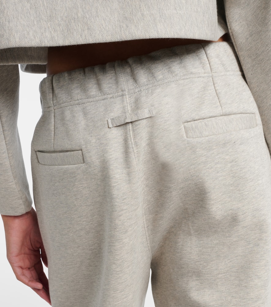Embossed logo cotton sweatpants