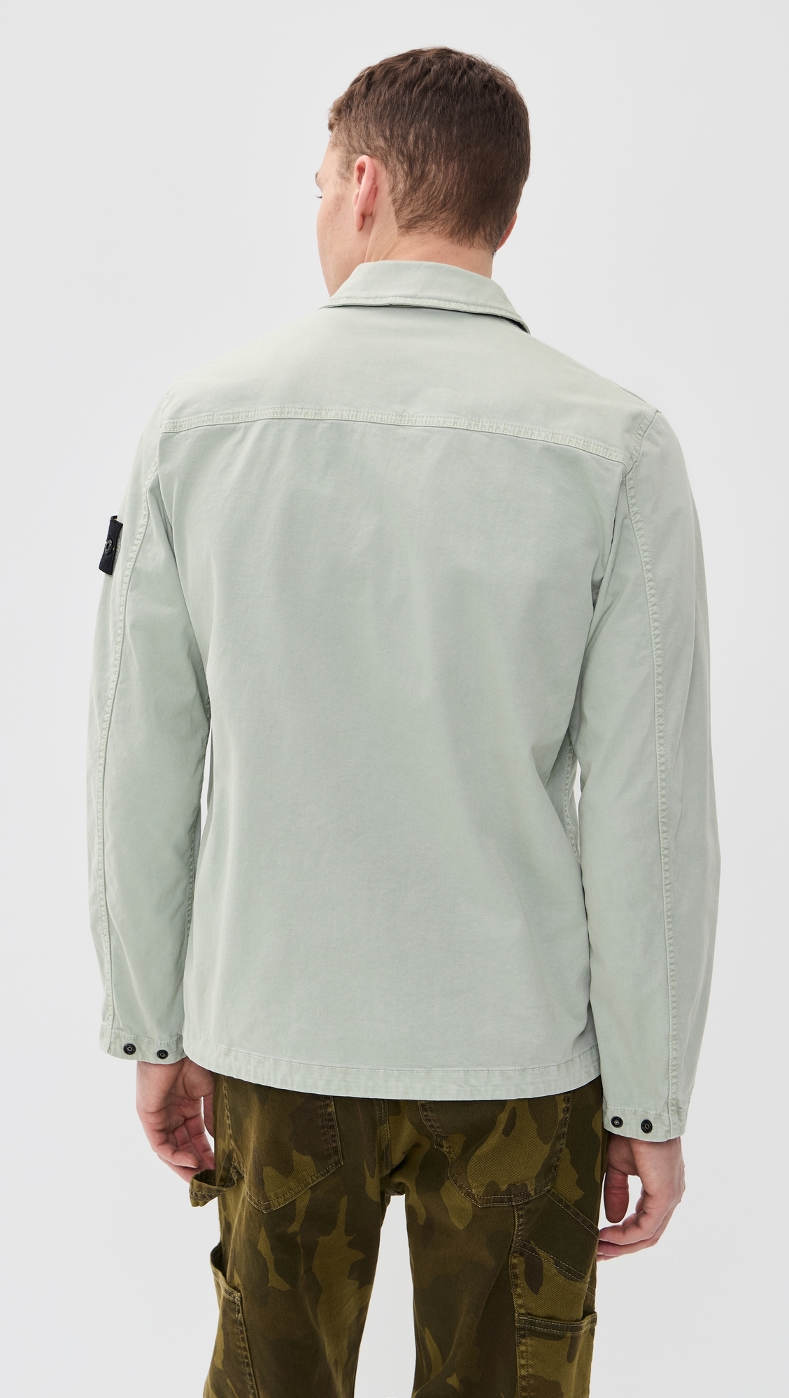 Garment Dyed Overshirt Sage