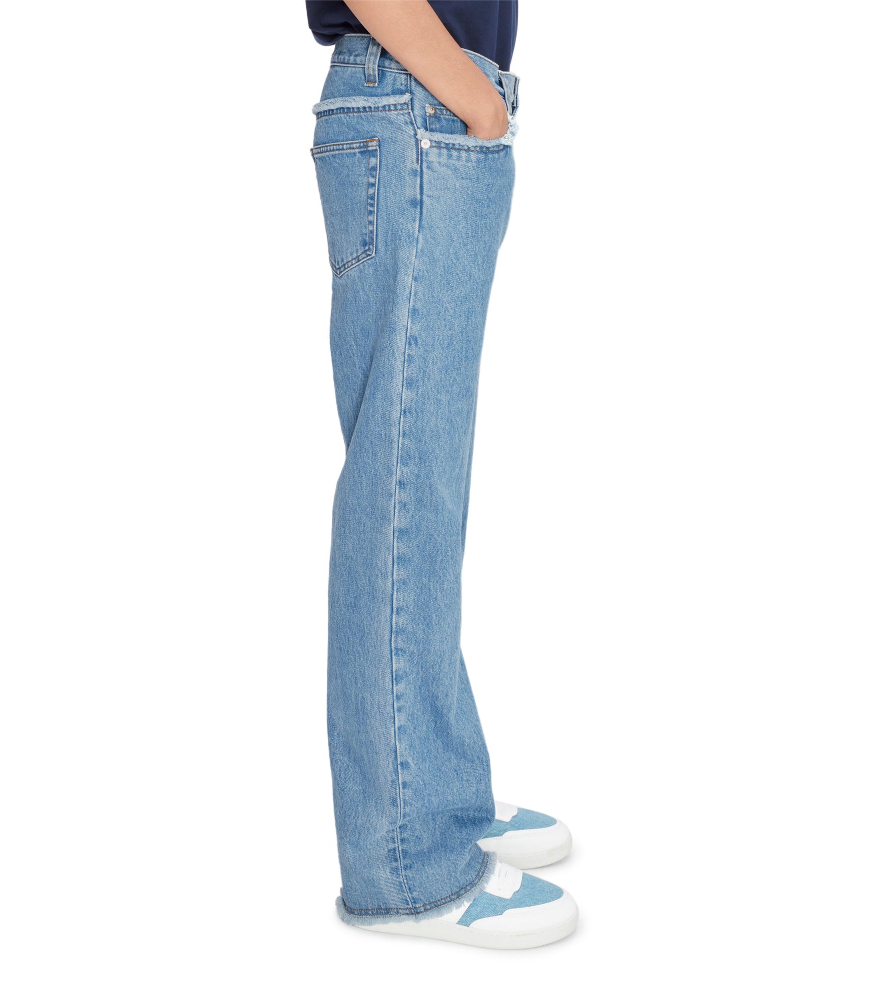 A. P.C. Relaxed Raw Edge F jeans 24 IAB - Pale blue