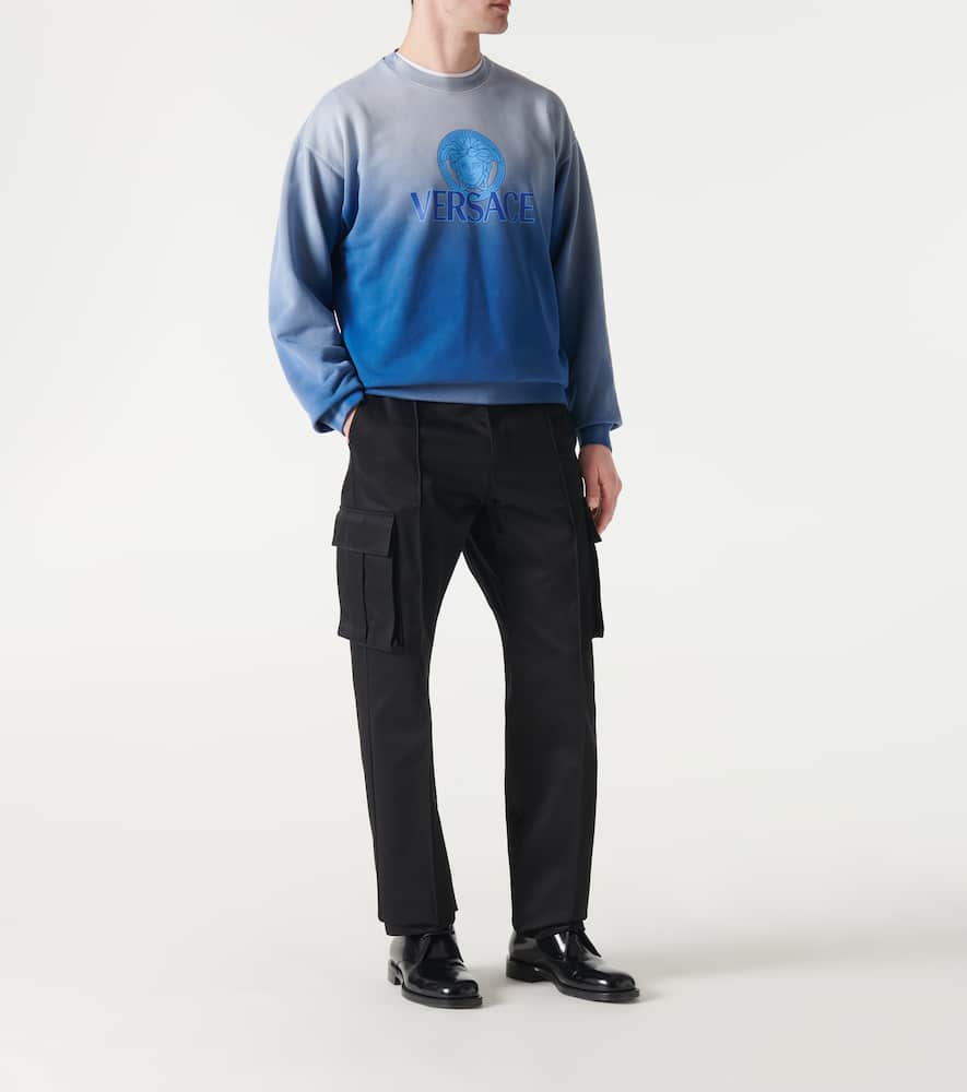 Medusa tie-dye cotton jersey sweatshirt