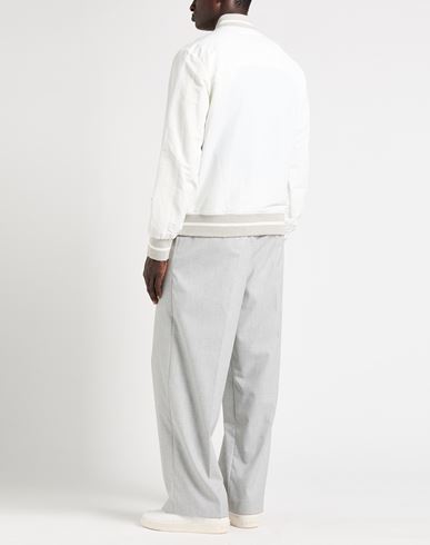 Man Jacket White Size 44 Linen, Polyamide