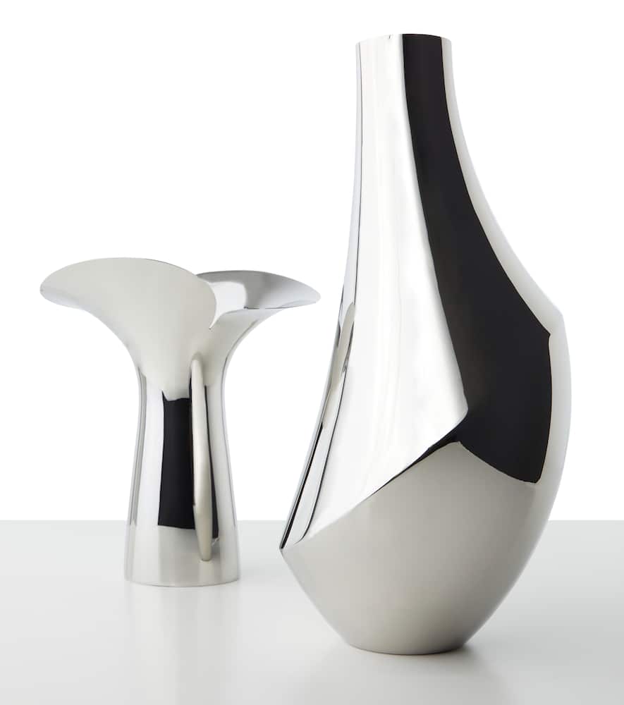 Flora Large stainless steel vase by Todd Bracher